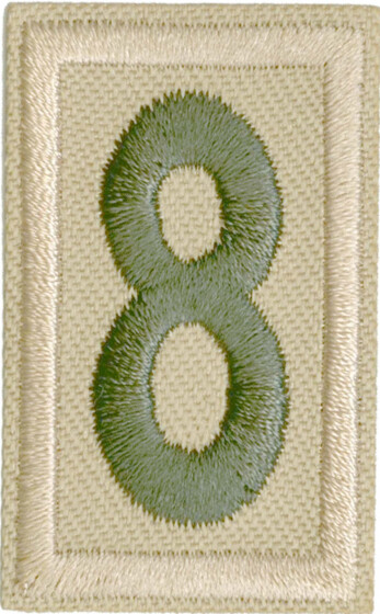 Boy Scout Numbers Green