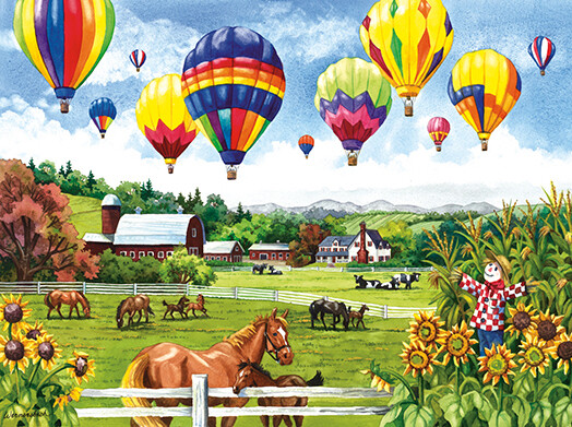 Balloons Over Fields 500 piece