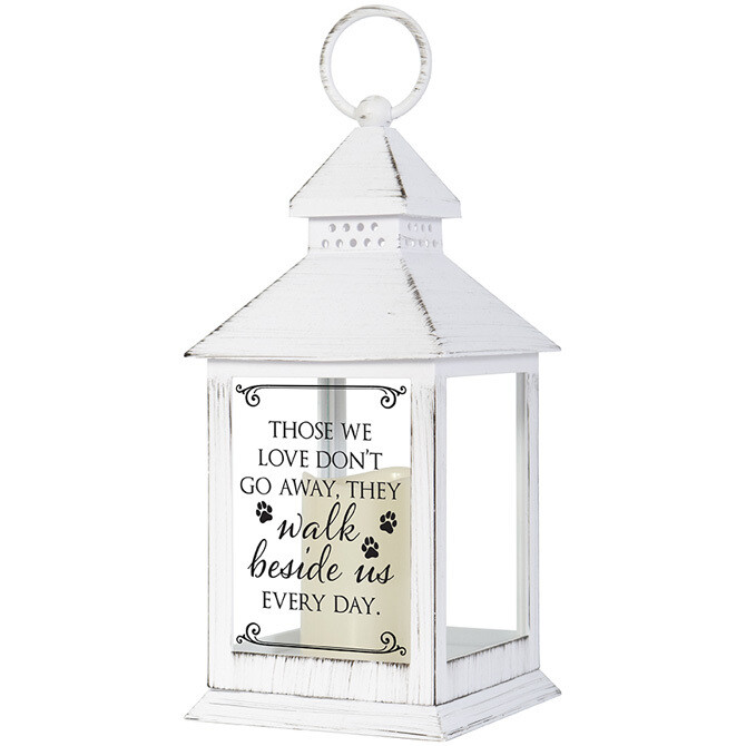 White Walk Beside Us Lantern