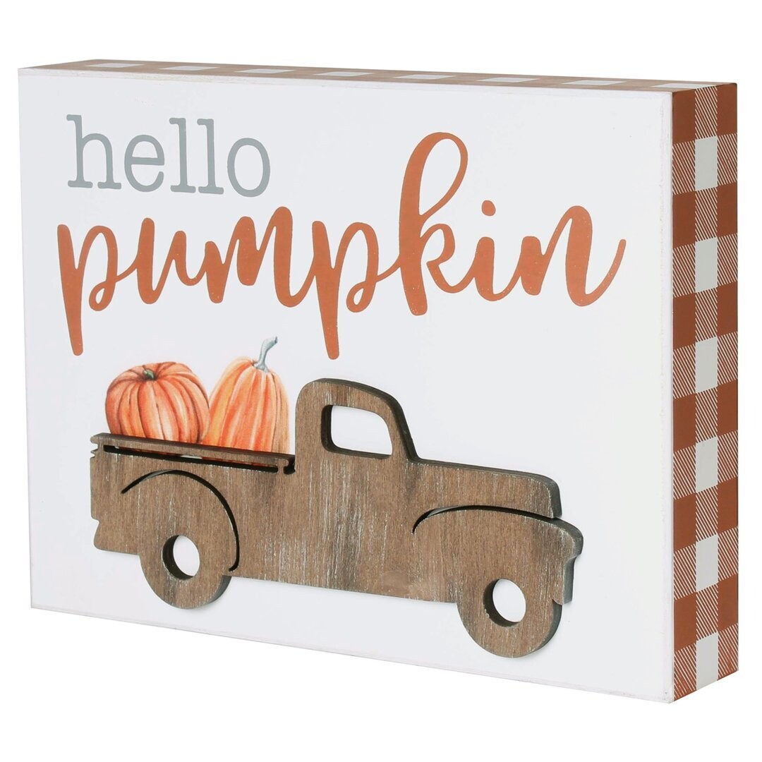 Pumpkin OW 3D Box Sign