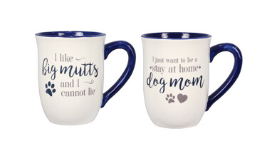 Ceramic Dog Mugs 2 Asst