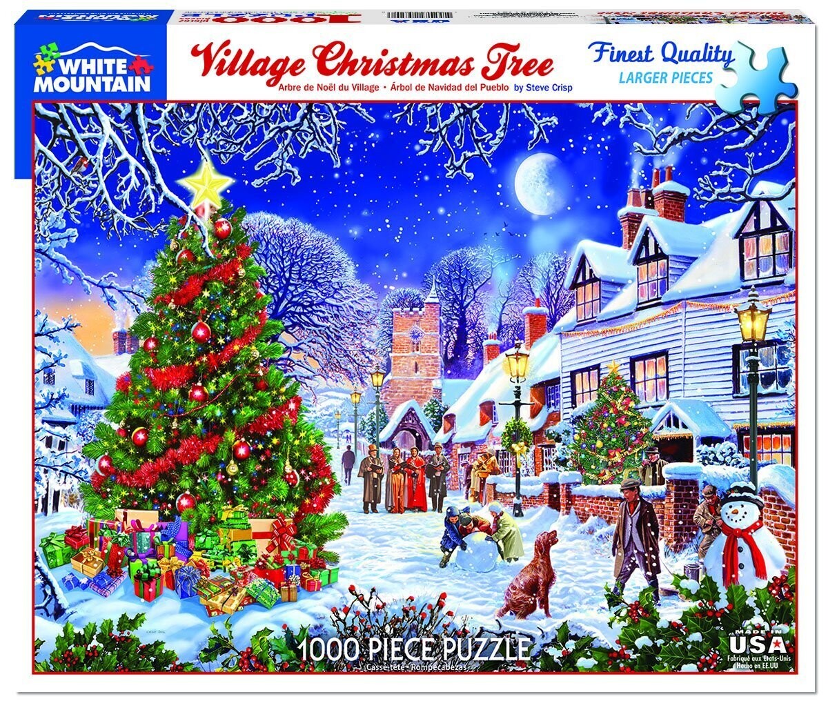 Village Christmas Tree Puzzle 1000
