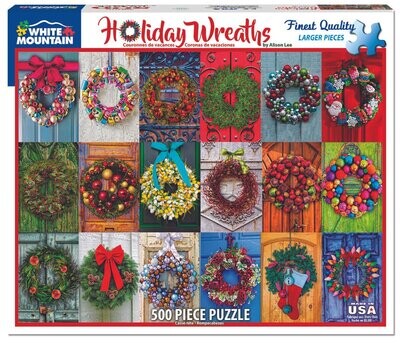 Holiday Wreaths Puzzle 500