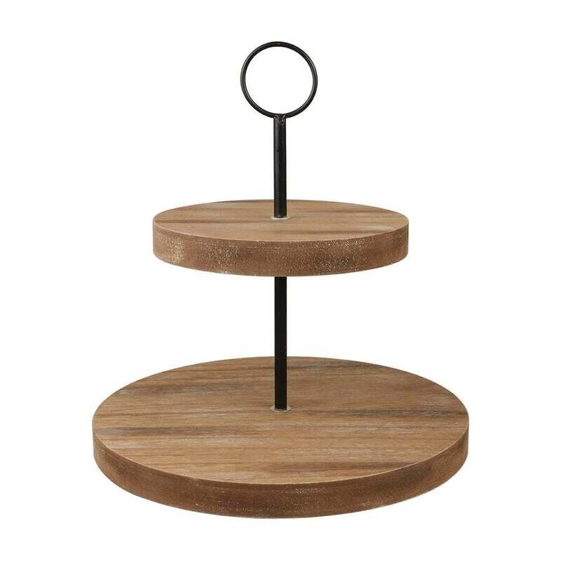 Wood Tiered Tray