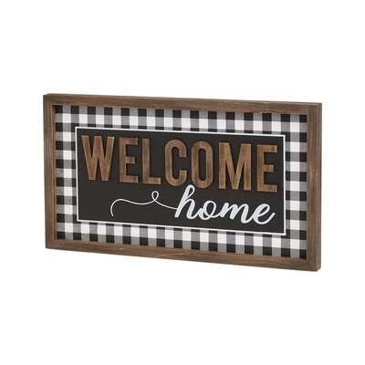 Welcome Home 3D Framed Sign