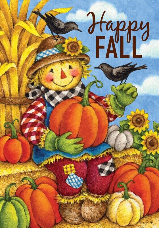 Hay Scarecrow Flag