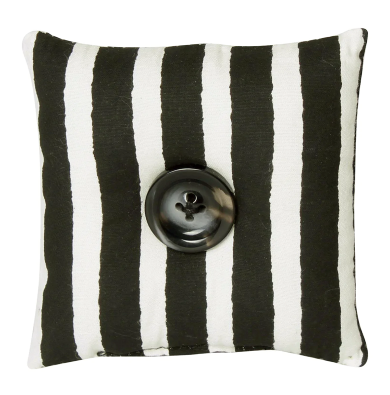 BW Stripe Mini Pillow