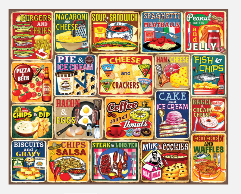 Classic Food Combos Puzzle 1000