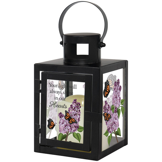 Square Black Metal Lantern