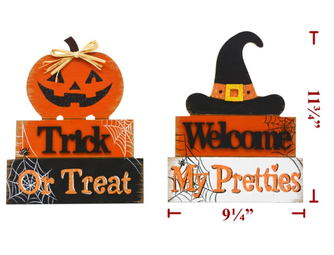 Halloween Signs w/ easel