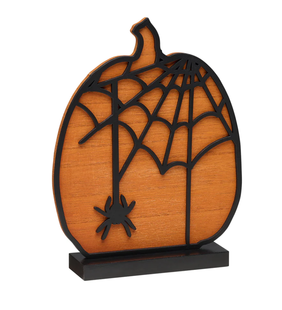 Orange Spiderweb Laser Pumpkin