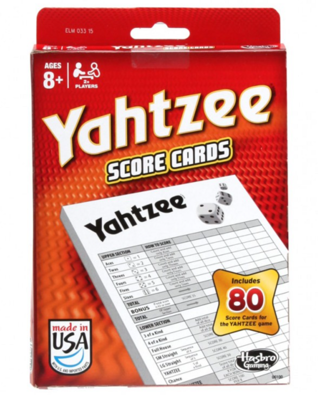 Yahtzee Score Pads