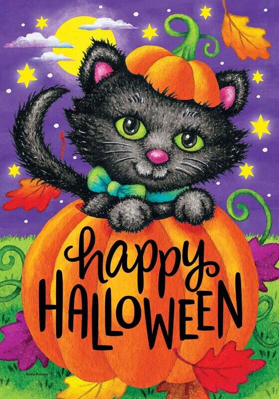 Halloween Cat Flag