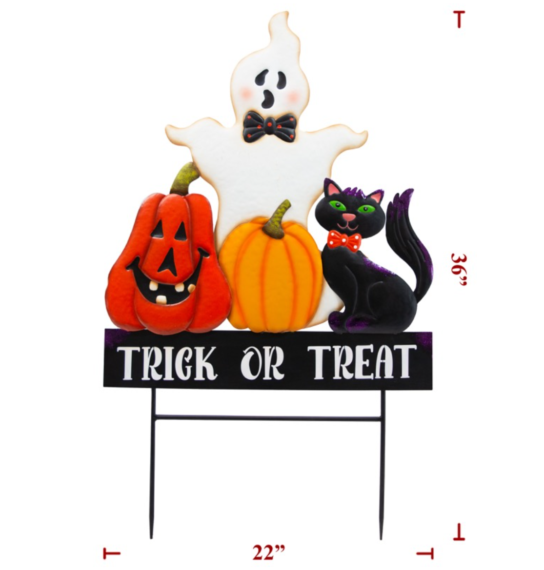 22" x 36" Halloween Trickortreat Sign Store Miller's 5 & 10