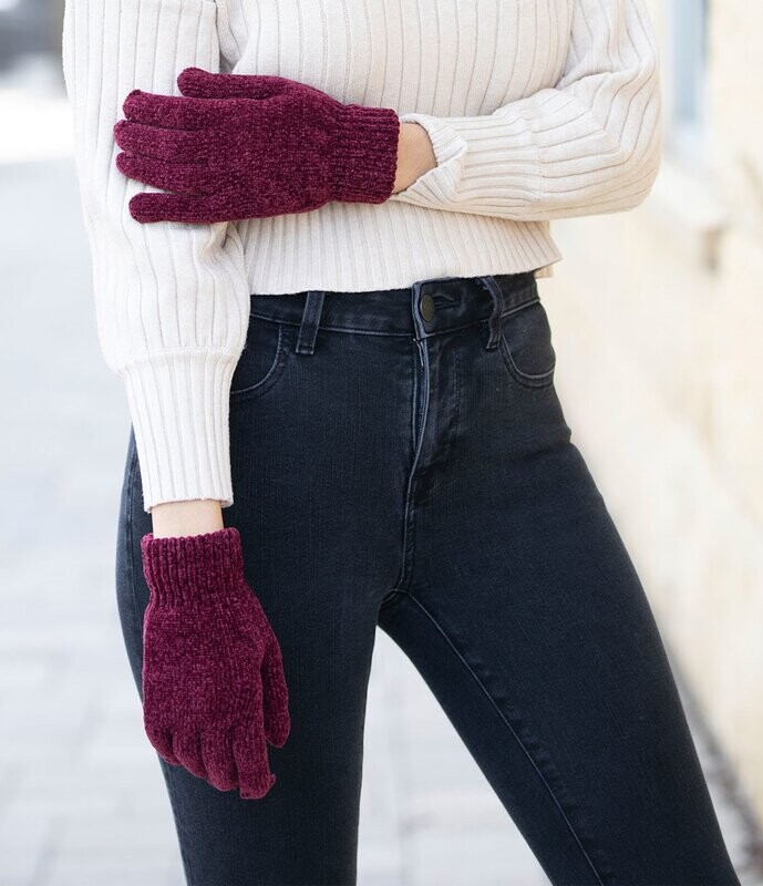 Britt's Knits Women's Beyond Soft Chenille Gloves