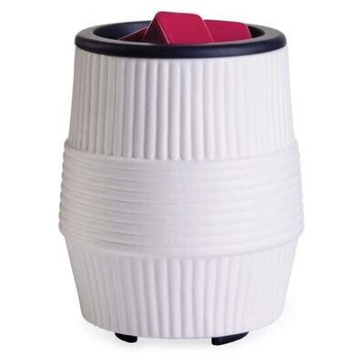 Wax Warmer with Silicone Dish Porcelain Ridges