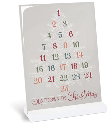 Countdown to Christmas sign
