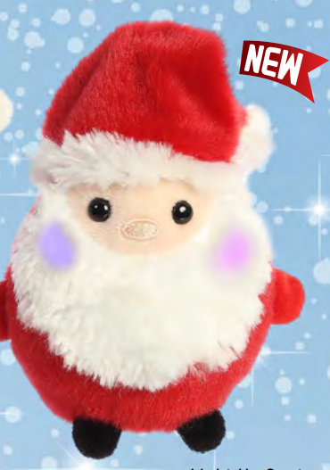 3.5" Santa Plush Light Up