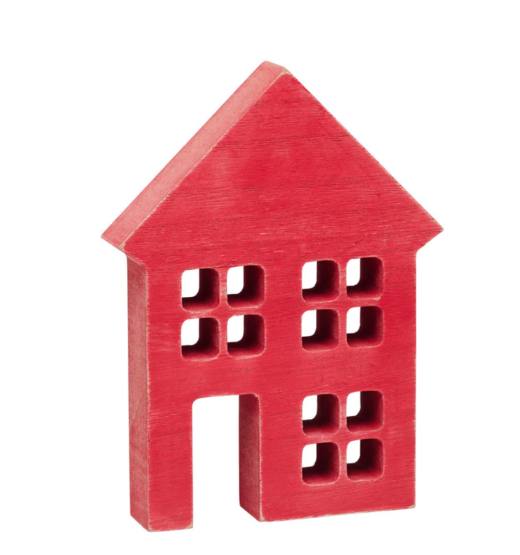 Lrg. Red Washed House