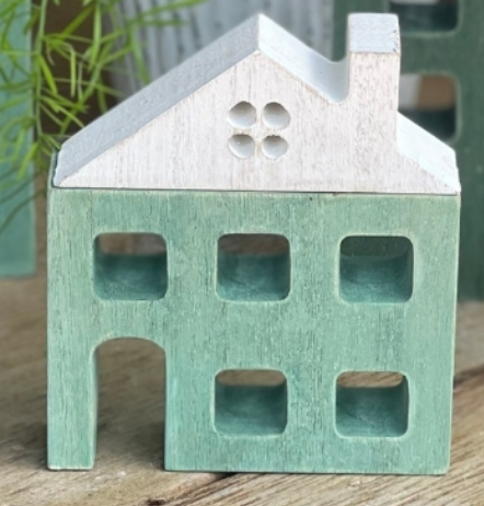 Med. Dark Green Plank House