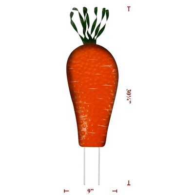 31.5 Metal Easter Carrot