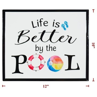 Metal Life IS Better @ Pool Sign