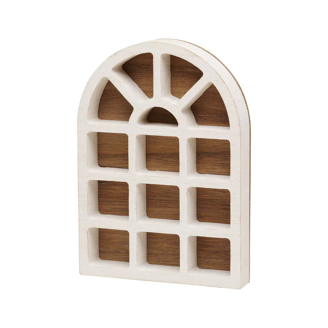 White/Wood 3D Window