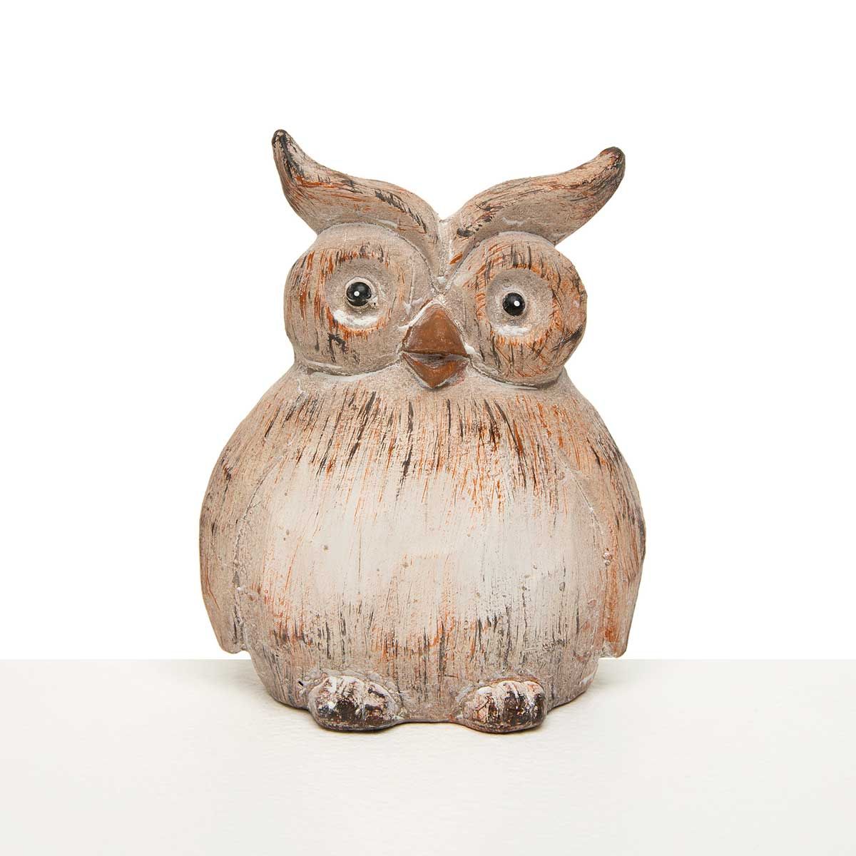 Tan/Cream Terra Cotta Owl
