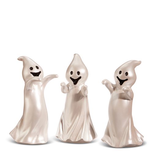 6.5" Pearlescent Smiling Ghost