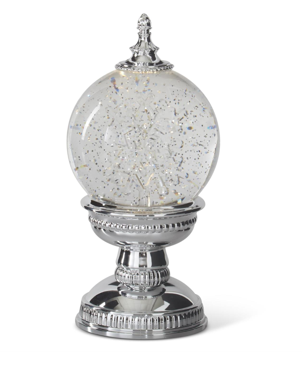 9.75" Acrylic Water Spinning LED Snow Lantern