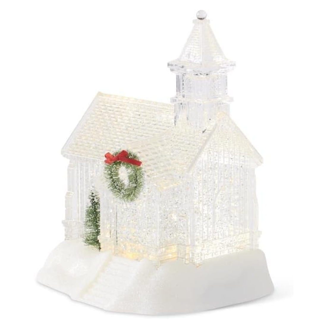 9" Clear Water LED Church Lantern