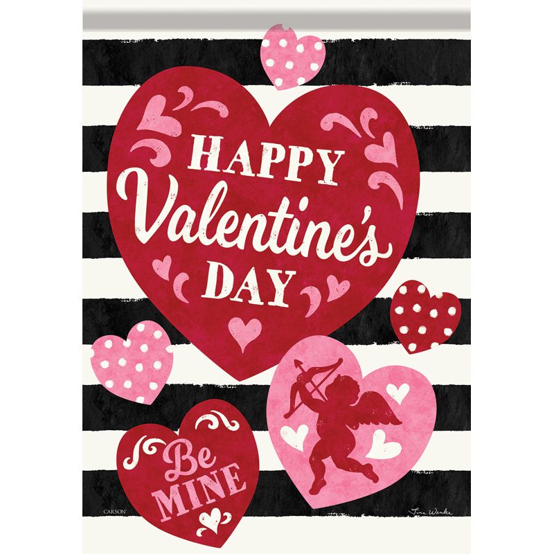 Valentine Stripe Dura Soft Garden Flag