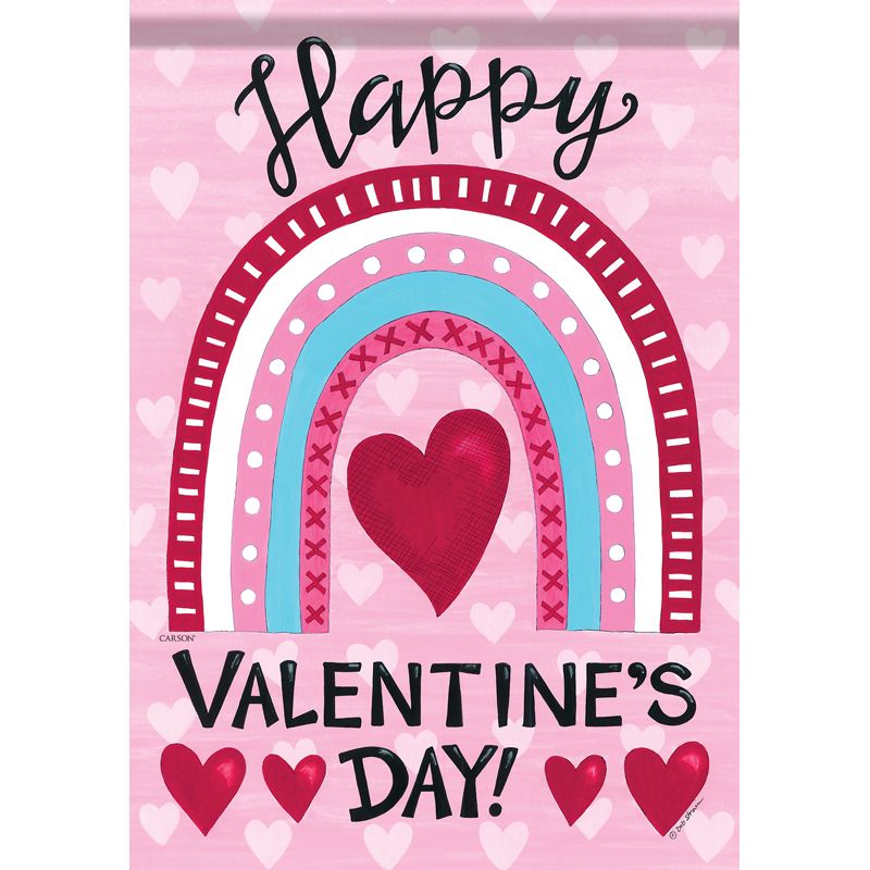 Valentine Rainbow Dura Soft Garden Flag