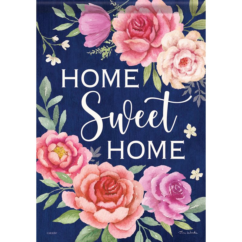 GlitterTrends Cabbage Roses Garden Dura Soft Flag