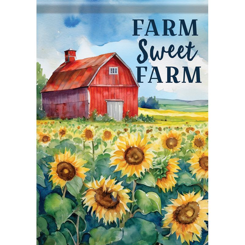 Farm Sweet Sunflowers Dura Soft Garden Flag