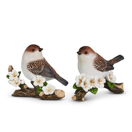 5" Birds on Blossom Branch