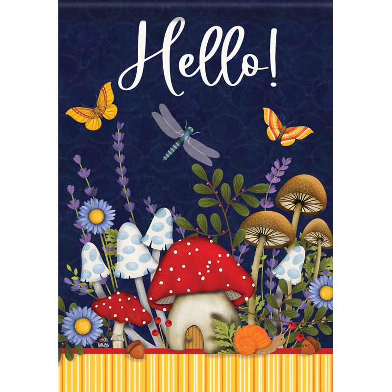 Mushroom Medley Dura Soft Garden Flag