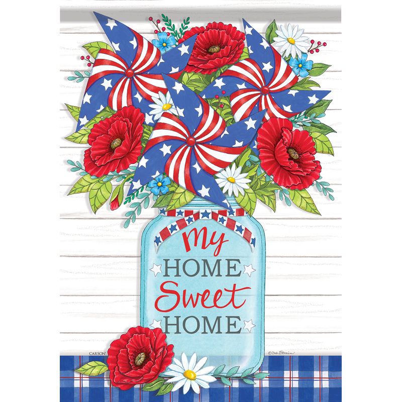 Home Sweet Home Foil Garden Dura Soft Flag