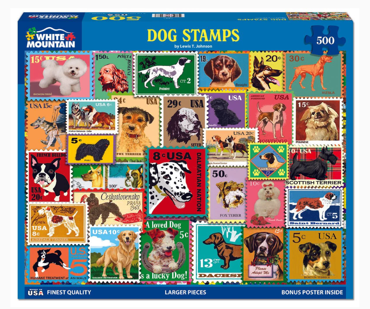 Dog Stamps Puzzle Puzzle 500