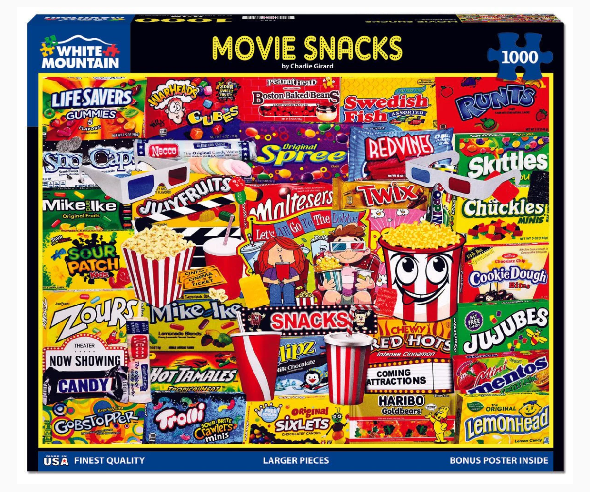 Movie Snacks Puzzle 1000