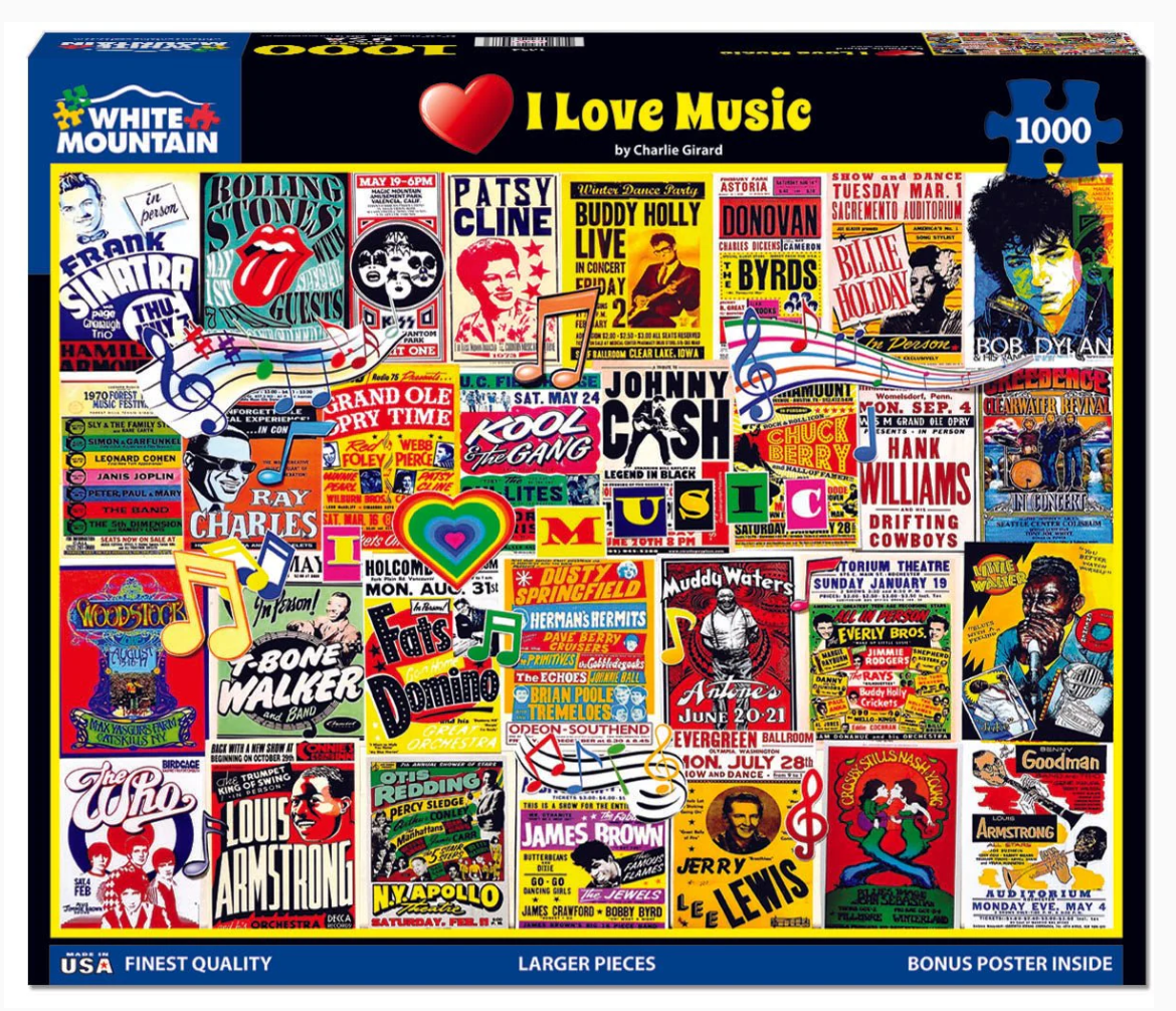 I Love Music Puzzle 1000