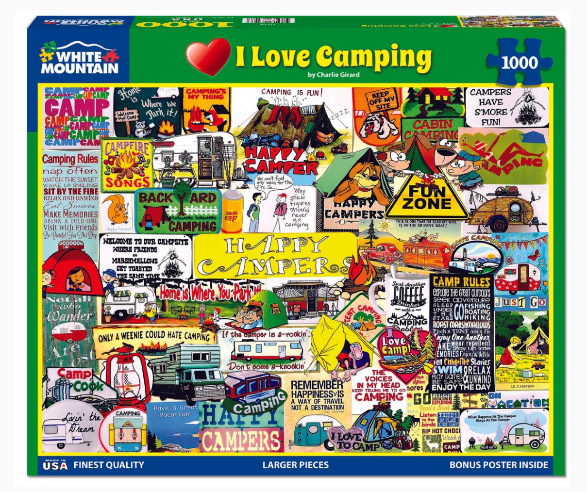 I Love Camping Puzzle 1000