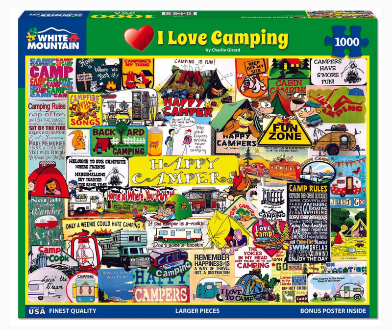 I Love Camping Puzzle 1000
