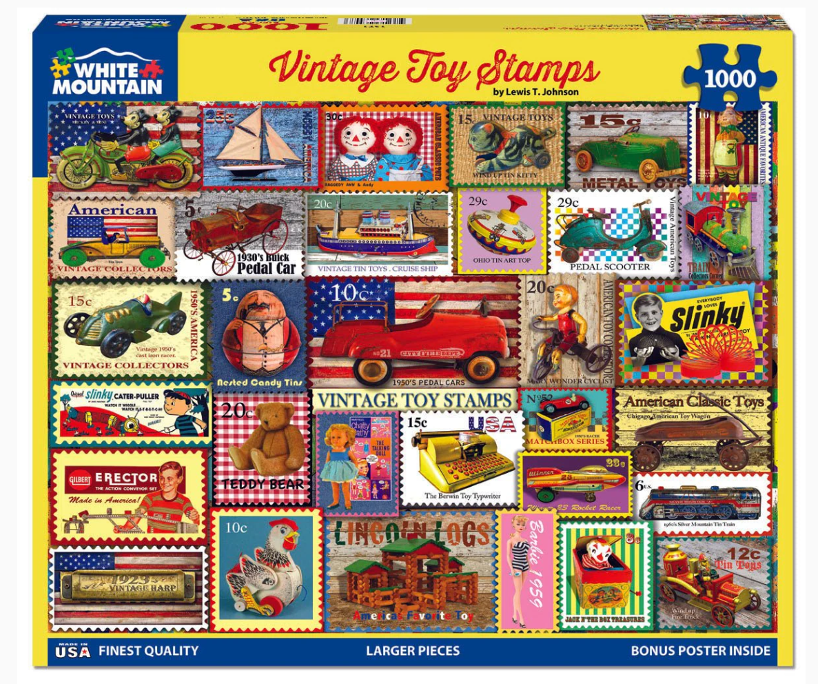 Vintage Toy Stamps Puzzle 1000