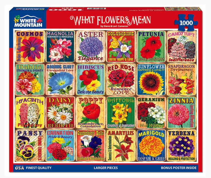 What Flowers Mean Puzzle 1000