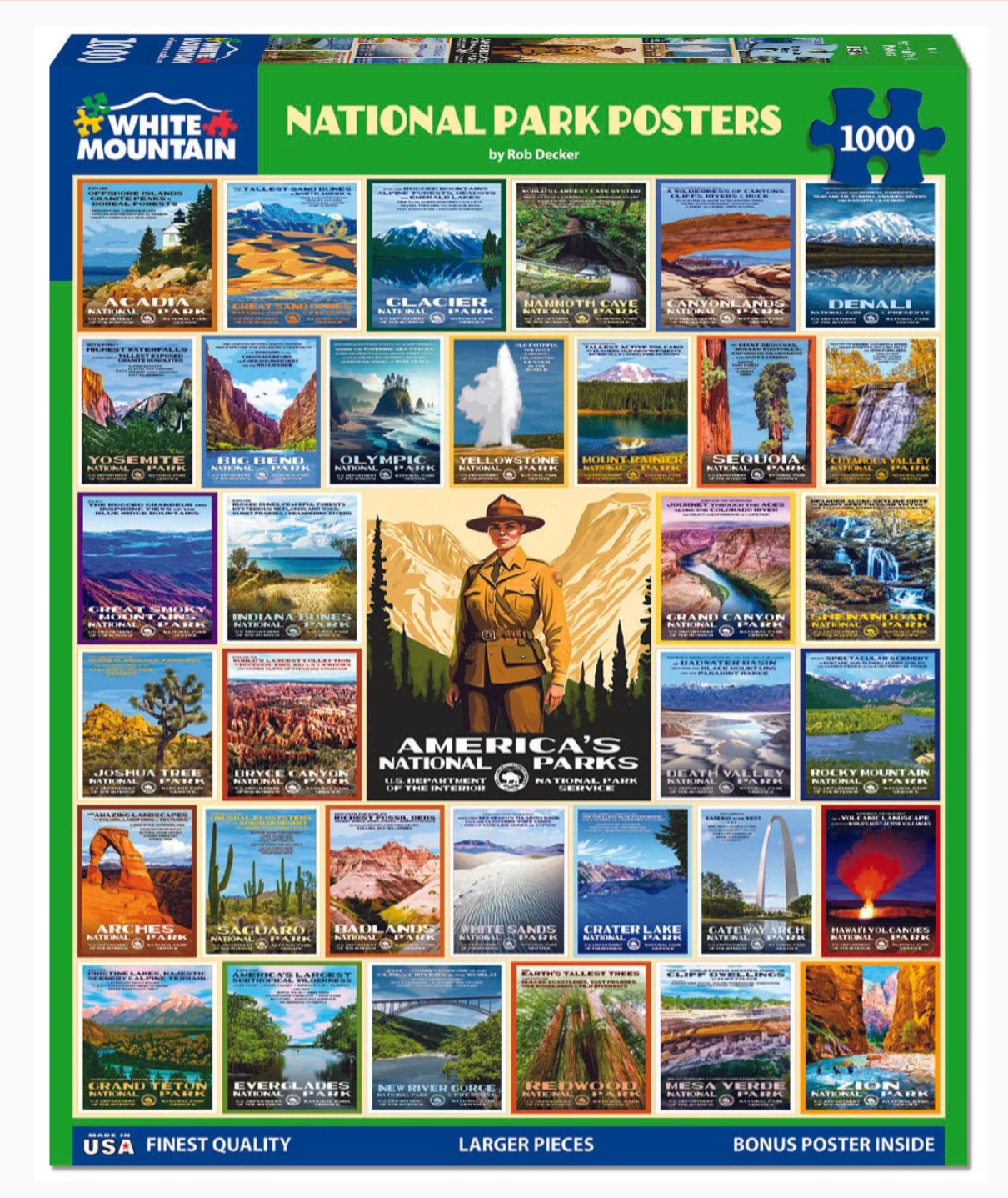 National Park Posters Puzzle 1000