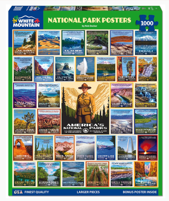 National Park Posters Puzzle 1000