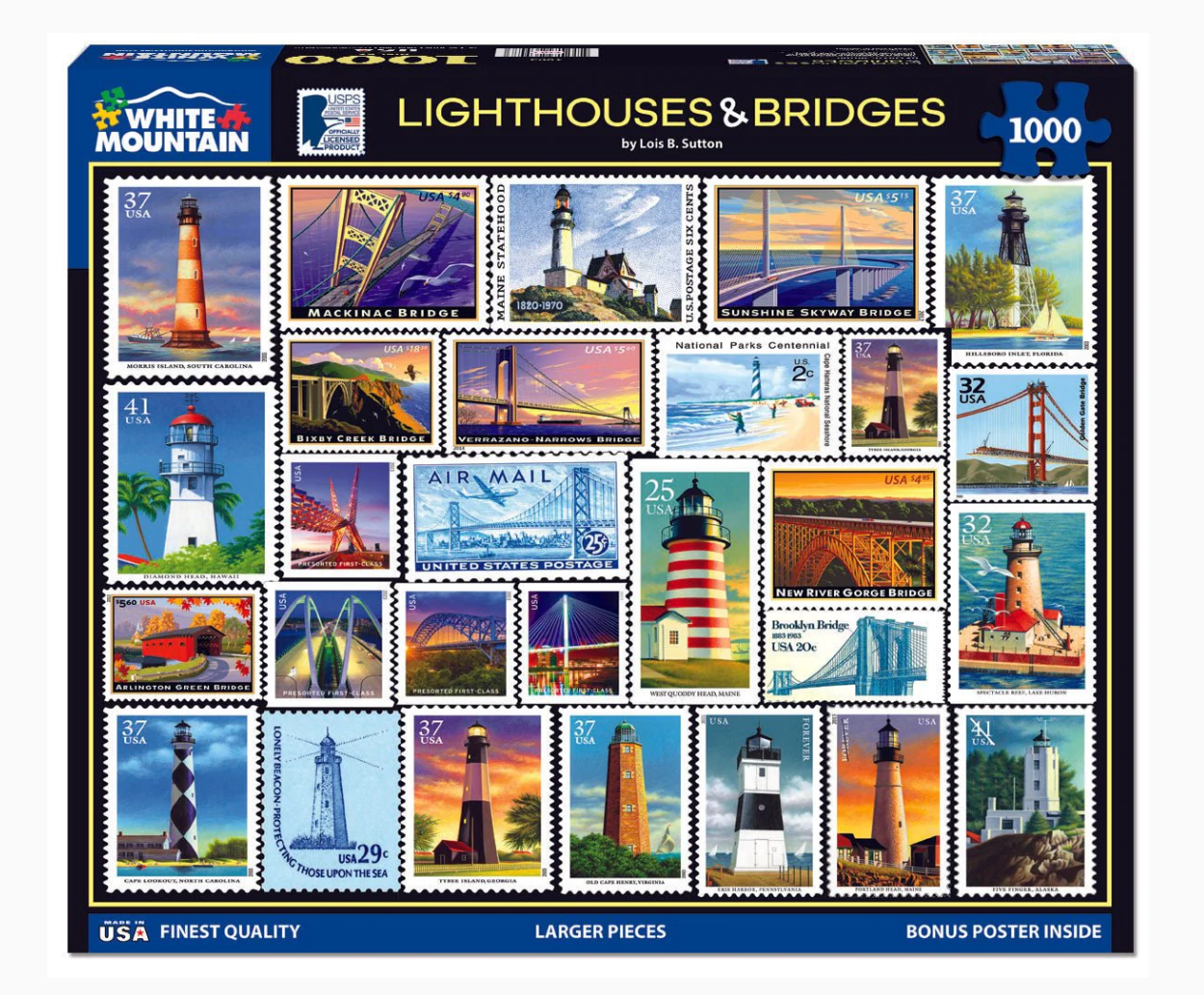 Lighthouses & Bridges Puzzle 1000