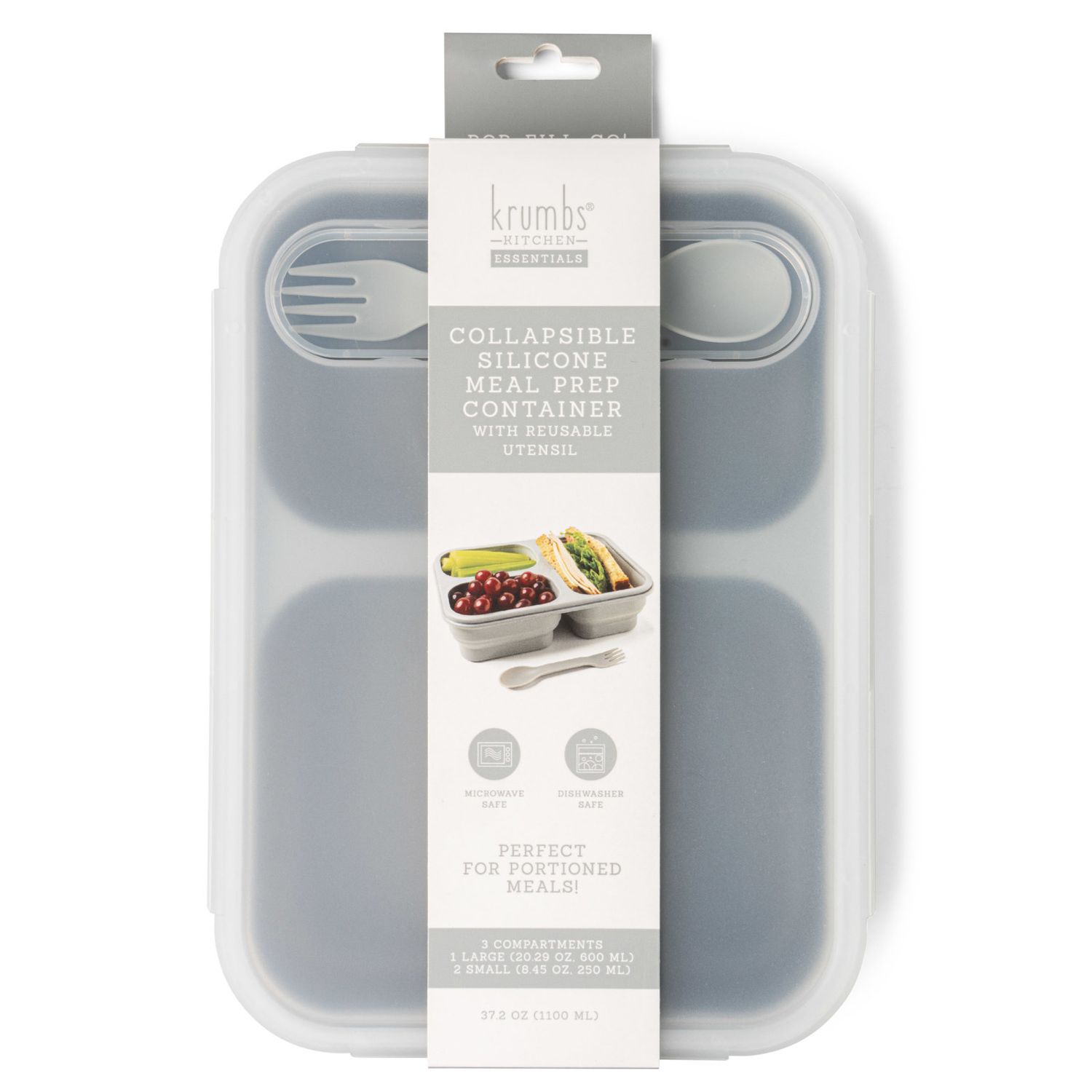 Krumbs Collapsible Silicone Meal Prep Container
