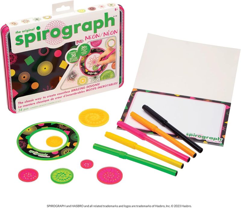 Spirograph Tin Neon